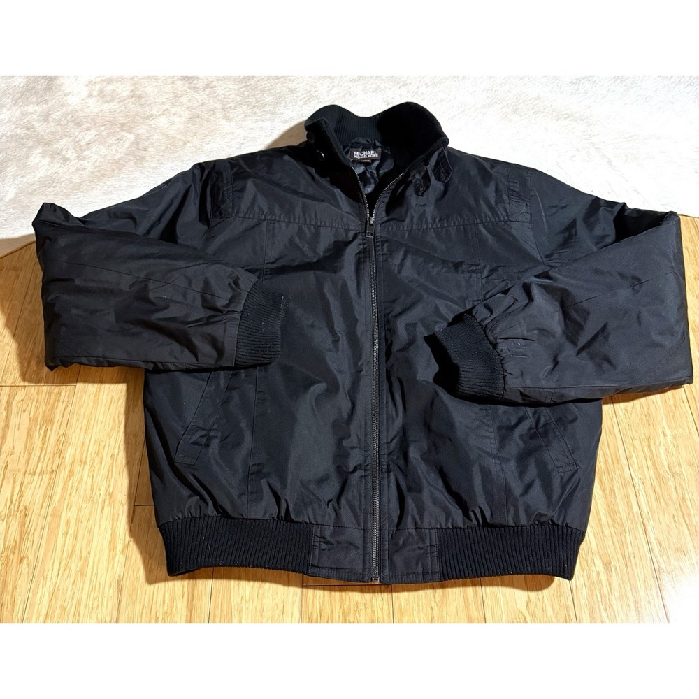 MICHAEL KORS FULL ZIP BUTTON FRONT CLOSURE POCKET PUFFER DOWN JACKET Size M $200
